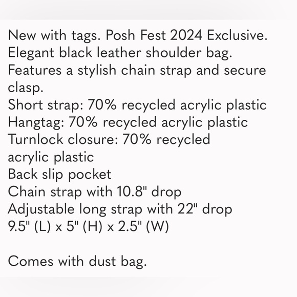 🎄COACH Coachtopia Mini Wavy Black and Silver Leather Hand Bag - Picture 9 of 9